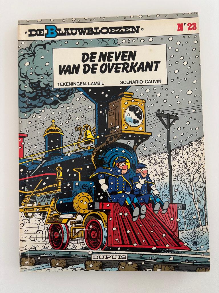 Blauwbloezen 23  De neven van de overkant Eerste Druk 1985, Livres, BD, Utilisé, Une BD, Enlèvement ou Envoi