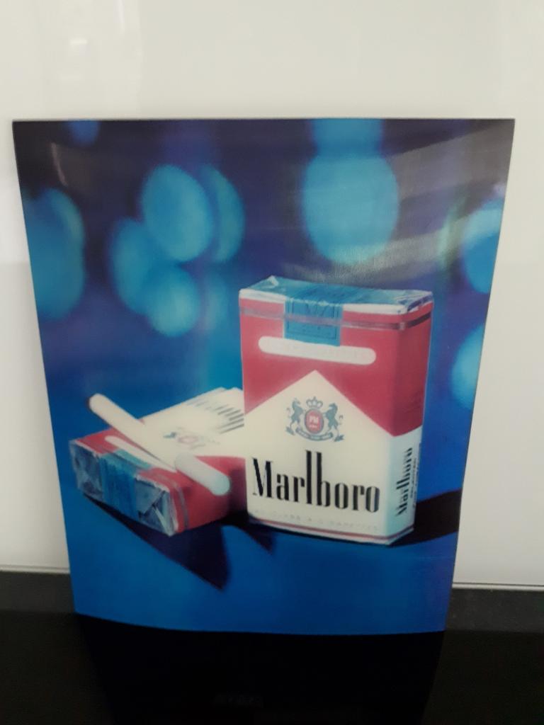 Reclame  Marlboro 3D AFM 25x20 cm, Enlèvement, Comme neuf