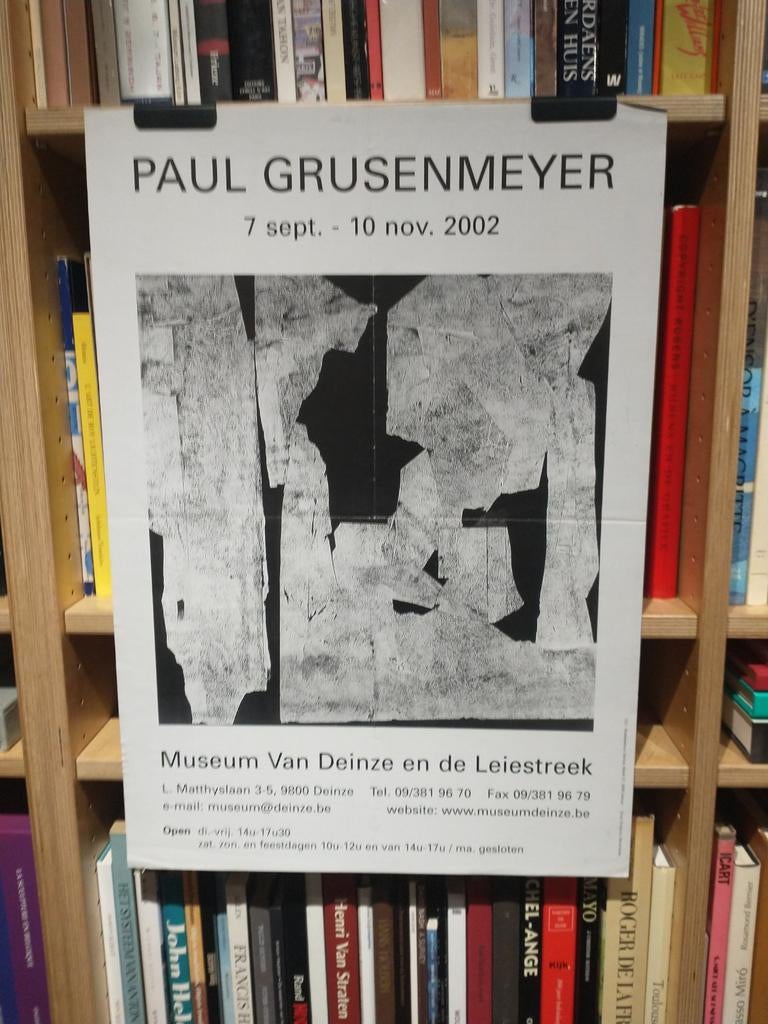 Paul Grusenmeyer - affiche 2002, Verzamelen, Posters, Gebruikt, Ophalen of Verzenden