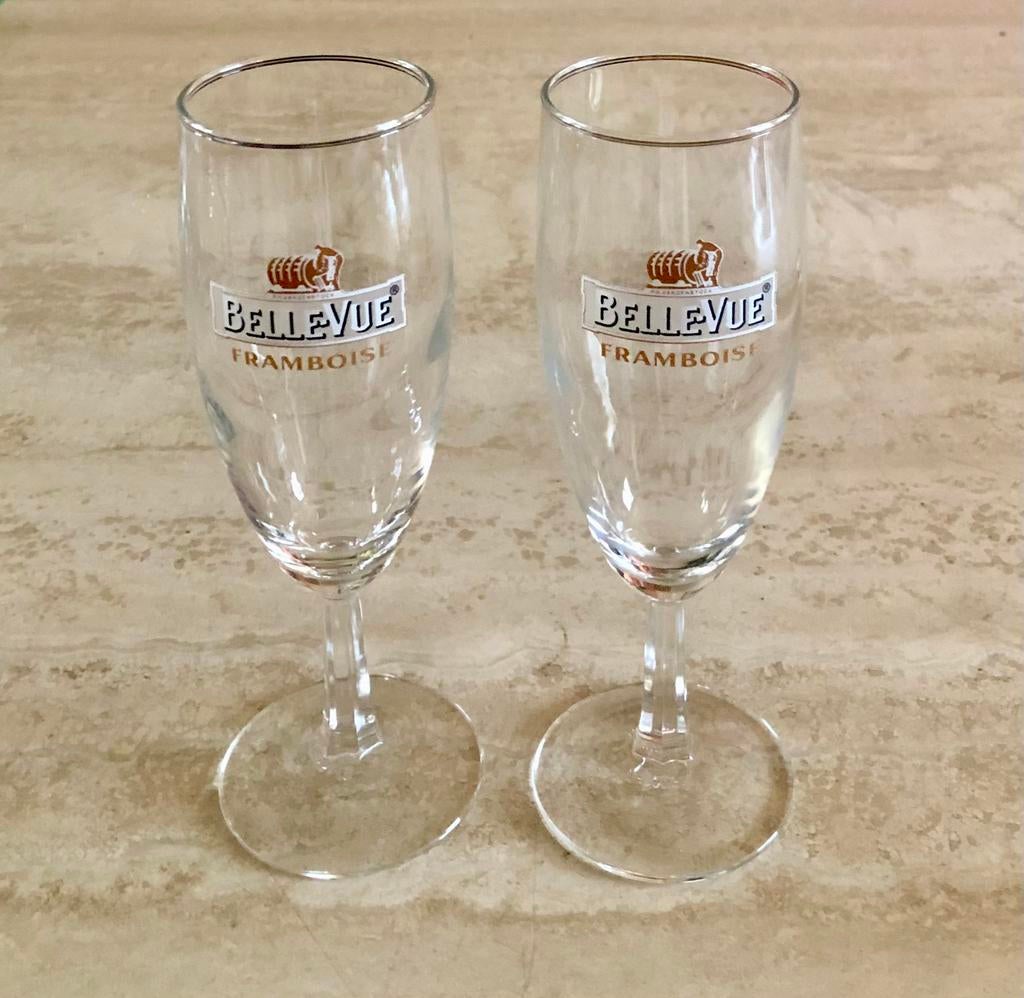 Verres framboises Belle-vue, Enlèvement ou Envoi, Comme neuf