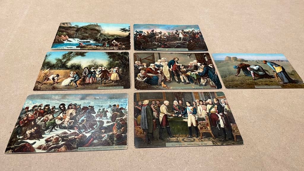 7 antieke postkaarten, Napoleon enz, Verzamelen, Ophalen of Verzenden, Politiek en Historie