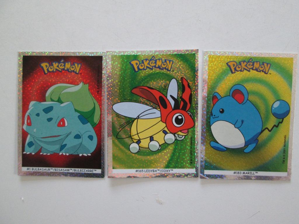 Lotje van 3 Pokémonkaarten New characters to collect blinken, Verzamelen, Ophalen of Verzenden, Zo goed als nieuw, Speelkaart(en)