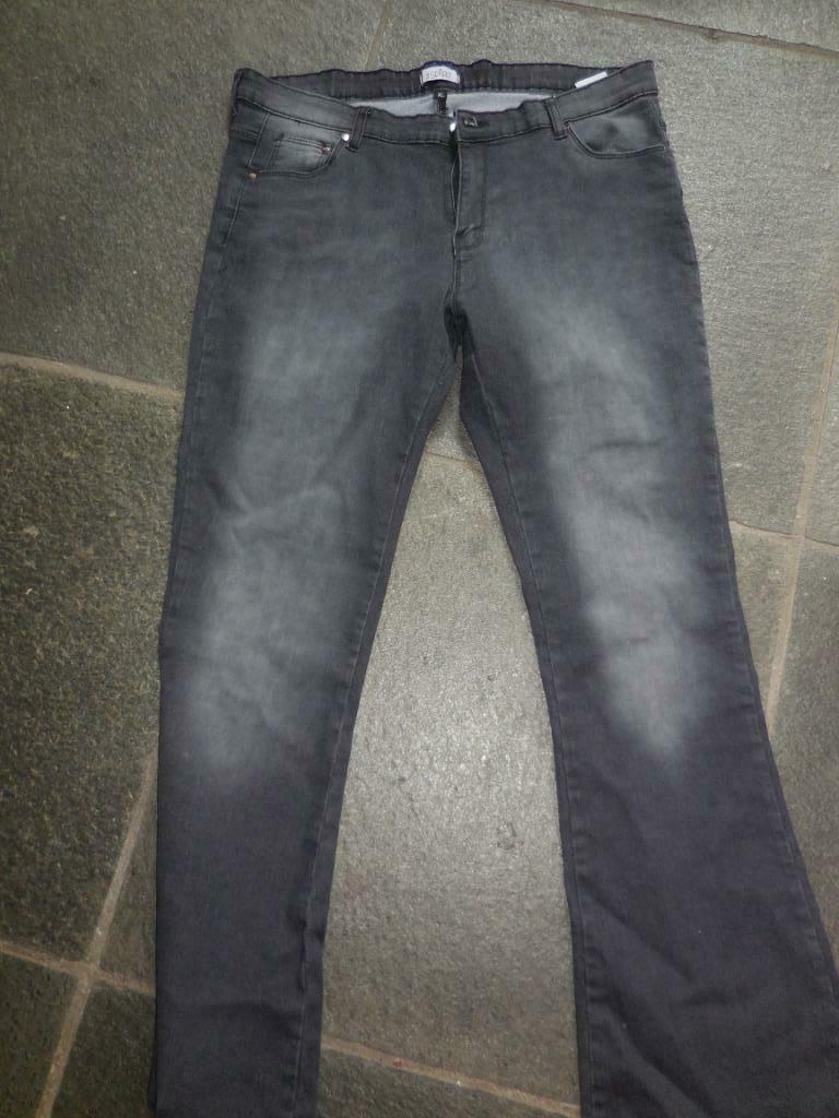 broek dames extra large zwarte jeans zeer goede staat elast, Ophalen of Verzenden, Zo goed als nieuw