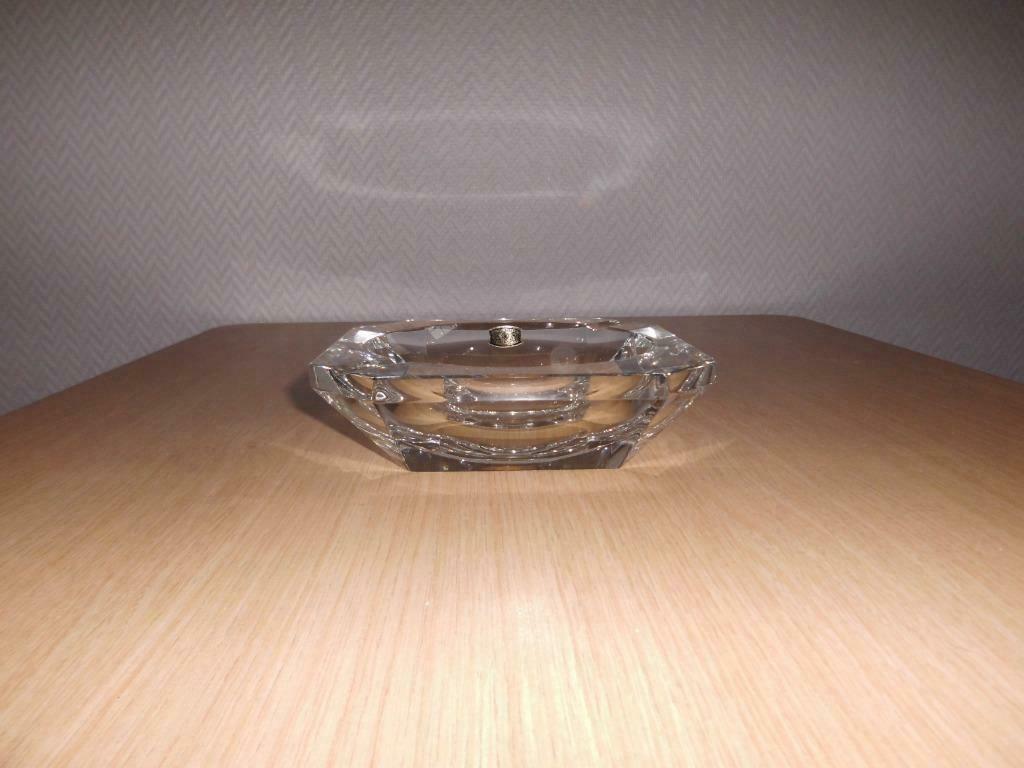CENDRIER EN CRISTAL BLANC DU VAL ST-LAMBERT"CHESTERFIELD", Antiek en Kunst, Ophalen