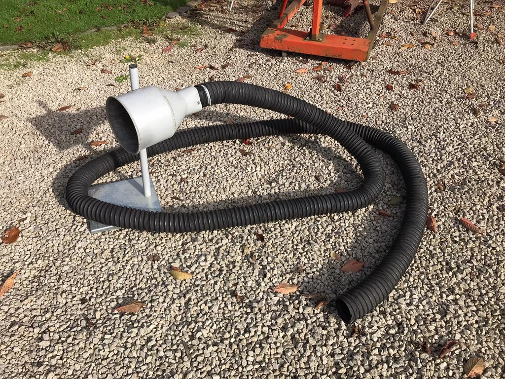 Tuyau extration gaz echappement pour garage ou atelier