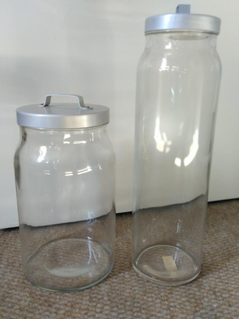 2 grote glazen bokalen, Ophalen of Verzenden, Zo goed als nieuw