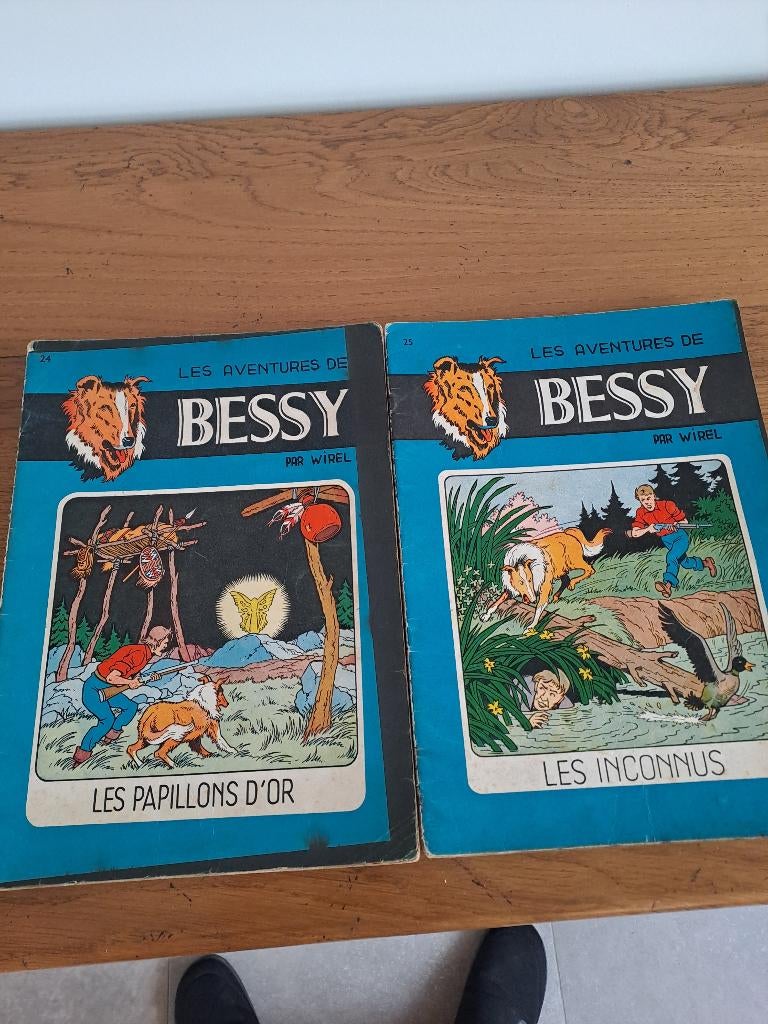 2 bandes dessinées francophones : Les Aventures de Bessy, Plusieurs BD, Enlèvement, Utilisé, Willy Vandersteen
