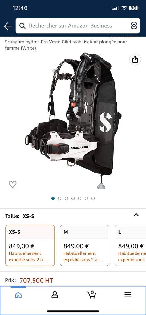 Scuba Pro Hydros Pro Stabilisatorvest, Ophalen, Nieuw, Trimvest of Wing