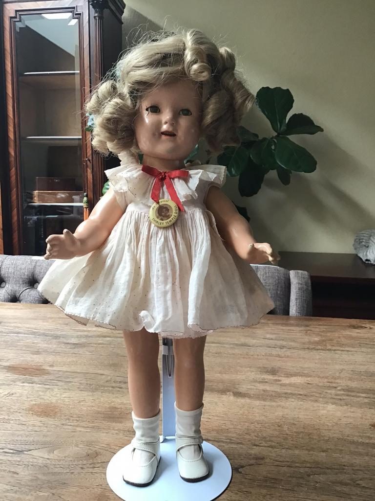 Oude shirley Temple met originele jurk, Ophalen of Verzenden