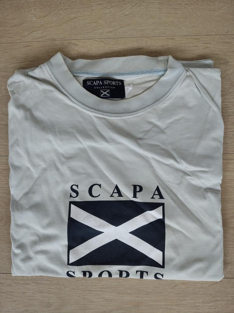Scapa T-shirt licht blauw maat L, Ophalen of Verzenden, Gedragen, Maat 52/54 (L), Blauw