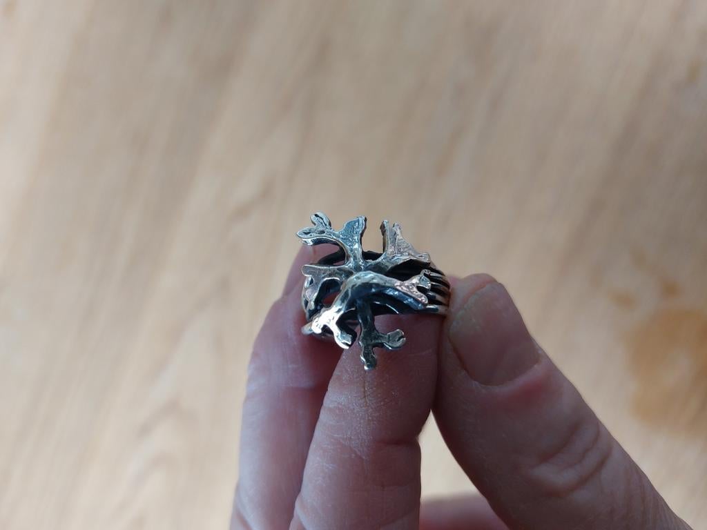 Nico taeymans zilveren ring, Ophalen of Verzenden, Zo goed als nieuw