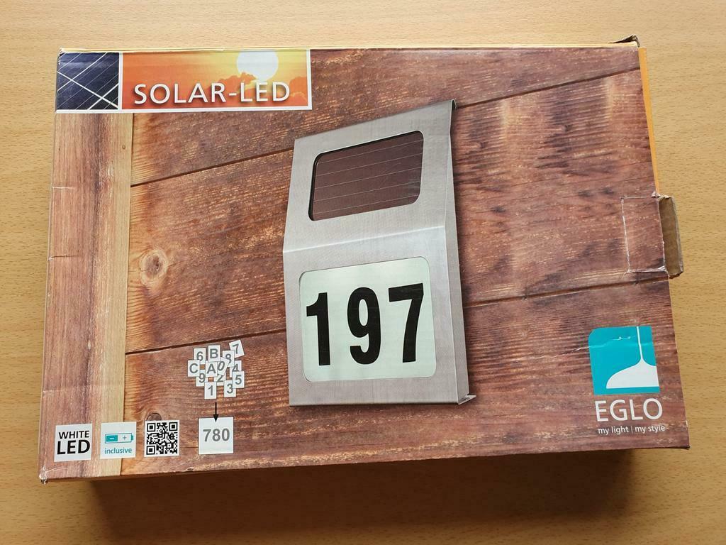 Nieuw - solar led -huisnummer bord, Ophalen, Nieuw