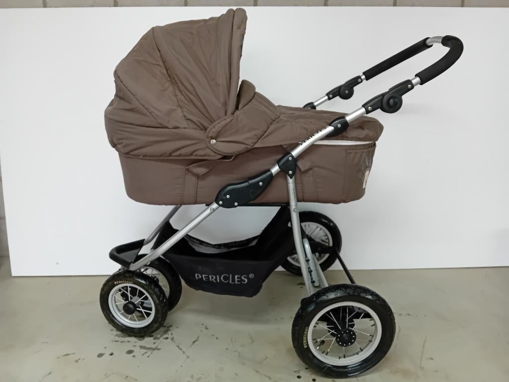 Kinderwagen Pericles met toebehoren, Gebruikt, Verstelbare duwstang, Ophalen, Kinderwagen
