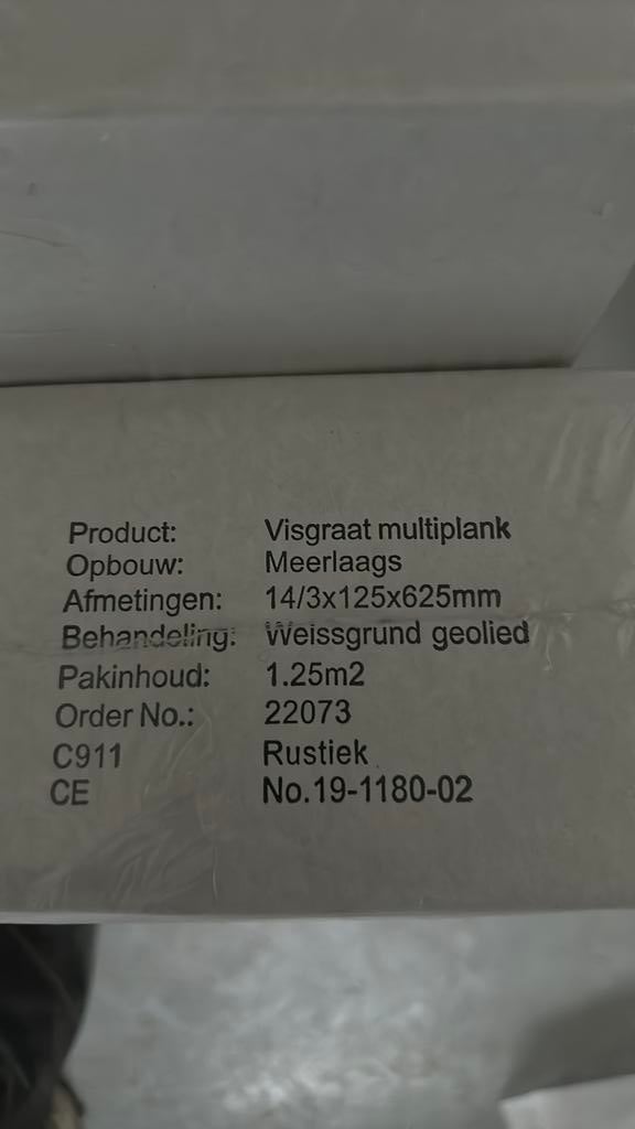 Visgraat Parket semi massief, Ophalen, Nieuw, Hout, Parket