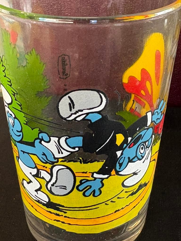 Smurfen glas Benedictin, Verzamelen, Ophalen of Verzenden, Zo goed als nieuw