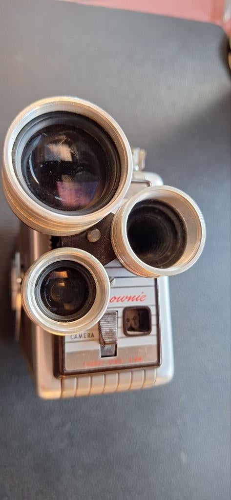 Vintage Kodak Brownie 8mm Filmcamera met Tas, Ophalen of Verzenden, Filmcamera