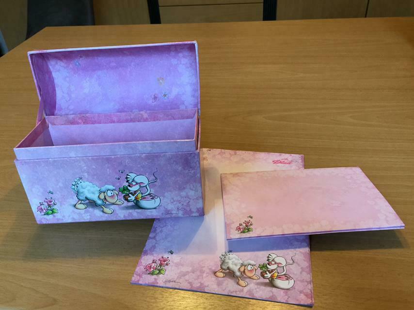 Boîte Diddl + 6 feuilles de papier à lettres + 2 enveloppes, Diddl, Comme neuf