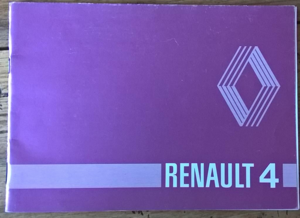 RENAULT 4 handleiding 1976 Utilisation et entretien, Auto diversen, Handleidingen en Instructieboekjes, Ophalen of Verzenden