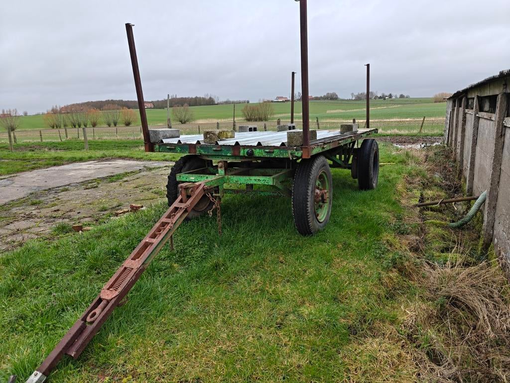 Wagen met opzetbuizen, Ophalen