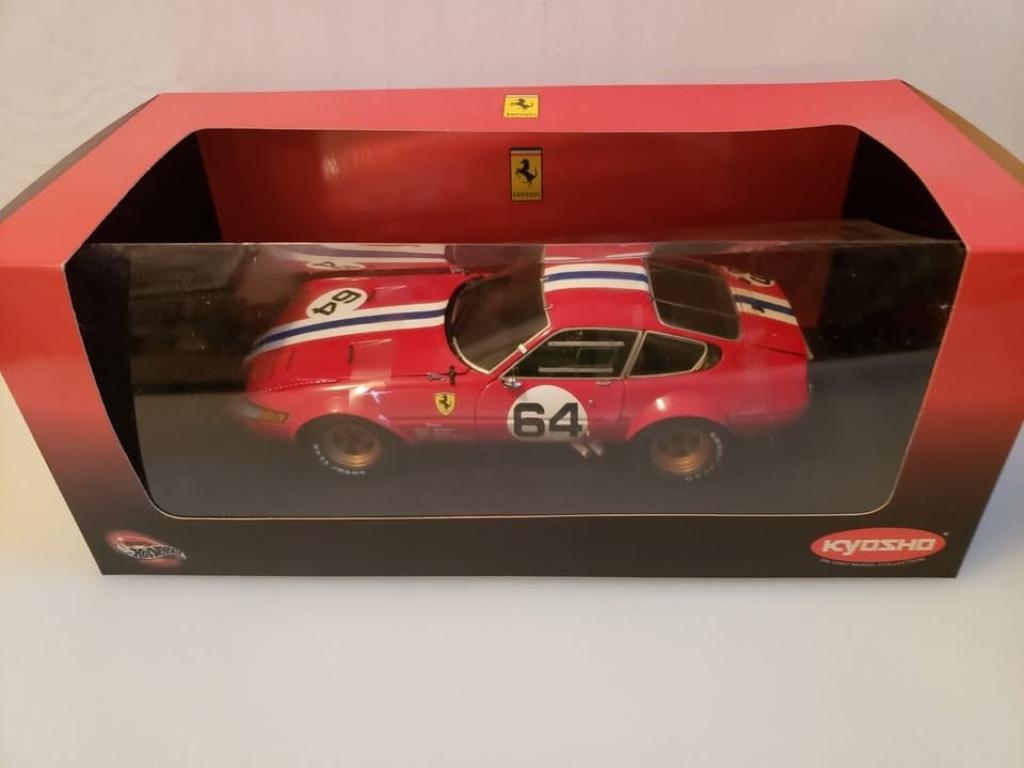 Ferrari 365 GTB Gr.4 #64 de 1/18, Enlèvement ou Envoi, Comme neuf, Voiture, Kyosho