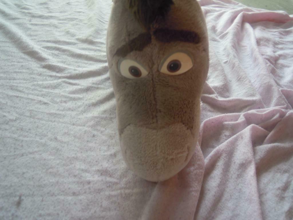 knuffel shrek ezel (doos 101), Ophalen of Verzenden, Zo goed als nieuw