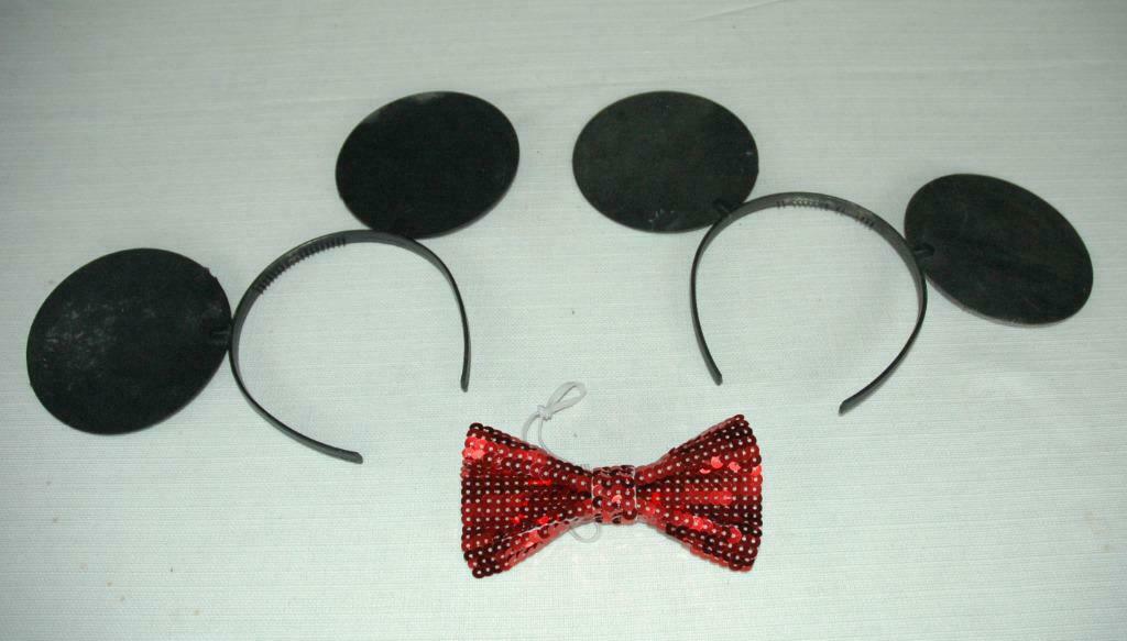 oren van Mickey Mouse en strikje, Ophalen of Verzenden, Zo goed als nieuw, Hoed of Pruik