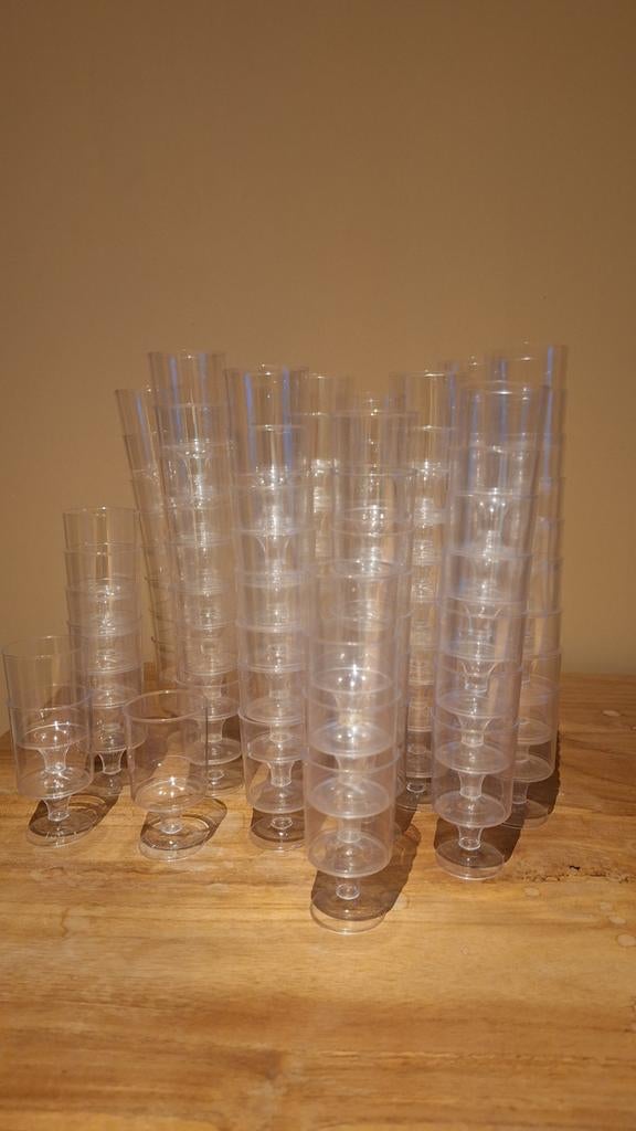 100 mini cups voor hapje/dessert, Verzamelen, Ophalen of Verzenden, Zo goed als nieuw