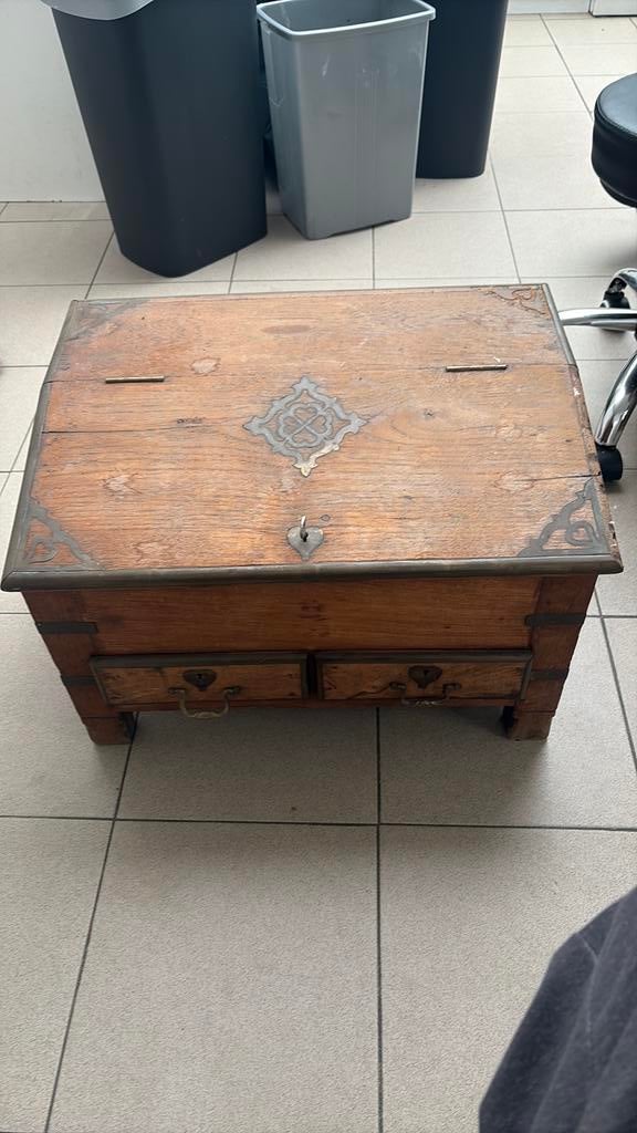 Coffre en bois, Antiek en Kunst, Ophalen of Verzenden