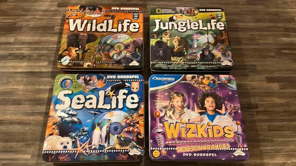 DVD Bordspellen (in blikkendoos), Ophalen of Verzenden, Gebruikt