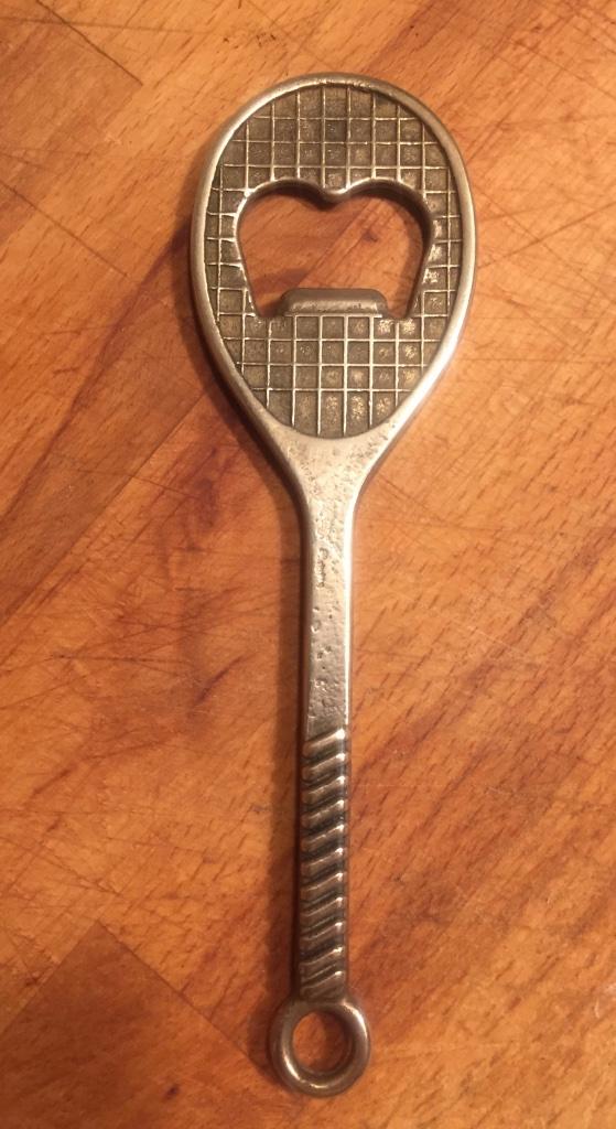 Flessenopener tennis, tennisracket, Sport en Fitness, Ophalen of Verzenden, Gebruikt, Overige typen, Overige merken