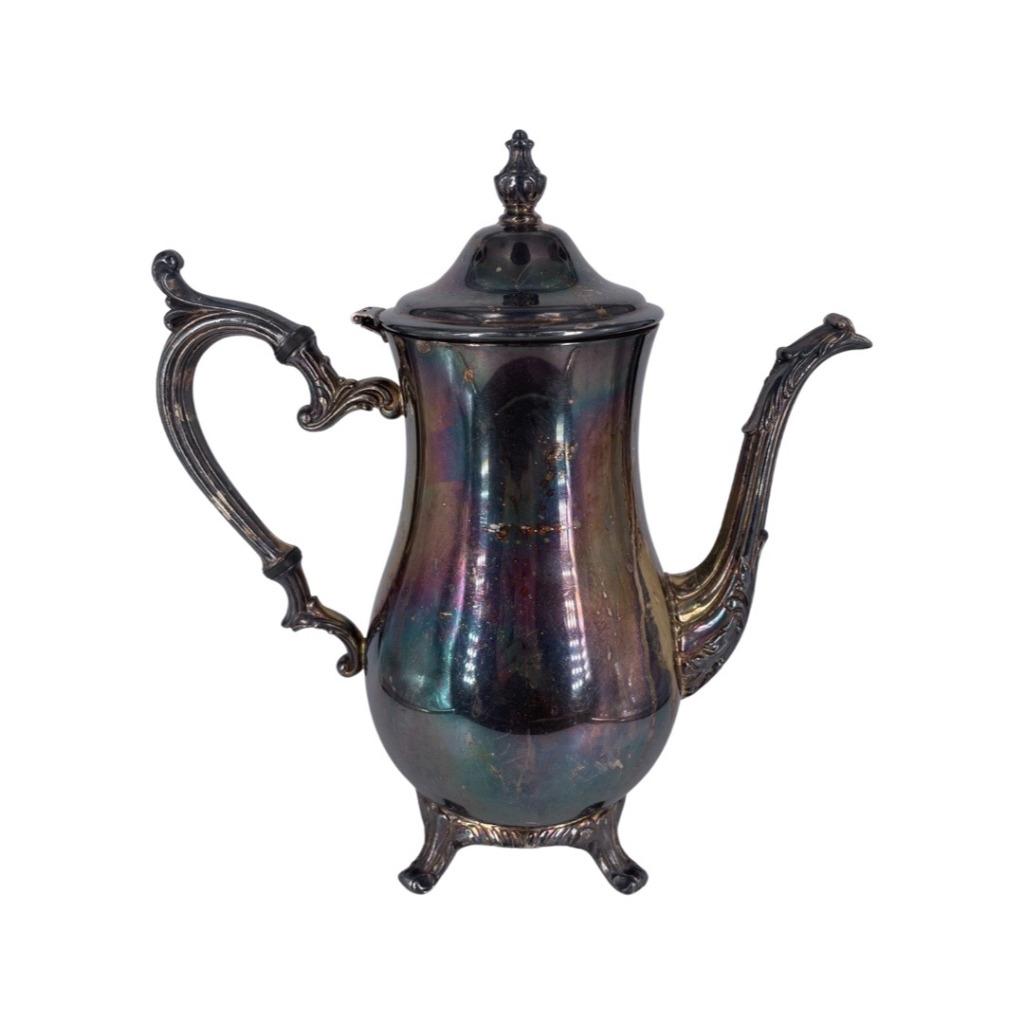 WM Rogers Plat cafetière sucrier pot à lait et 6 coupes, Enlèvement ou Envoi