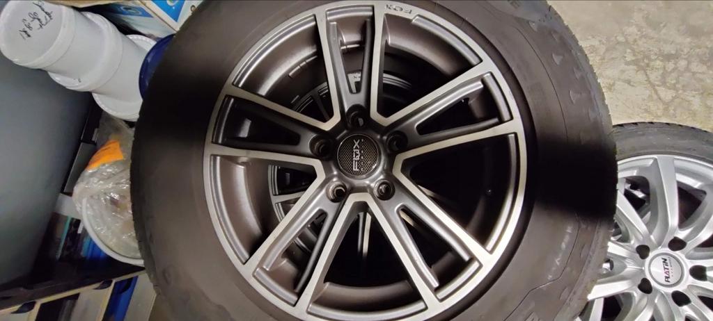 Fox wheels 16 inch. 4 stuks. Zomerbanden., Ophalen, Gebruikt, 16 inch, Banden en Velgen