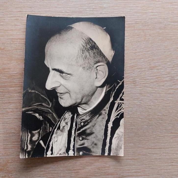 Postkaart Paus Paulus VI, Verzamelen, Ophalen of Verzenden, Zo goed als nieuw