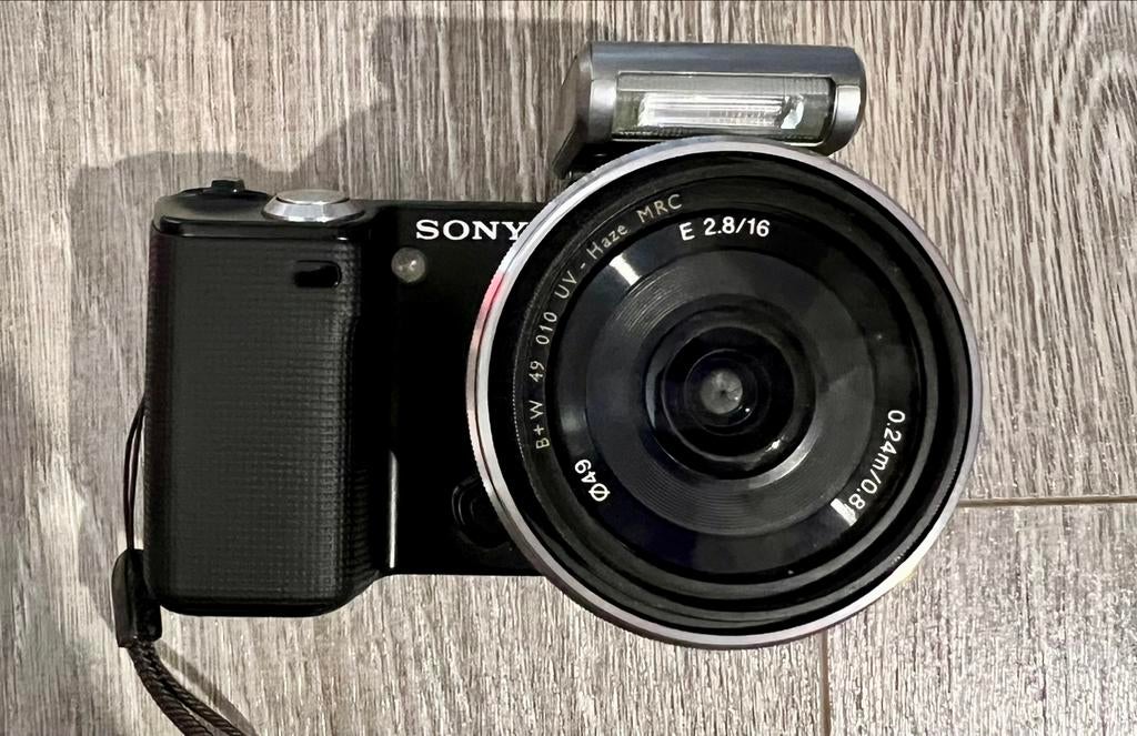 Sony NEX5 - 2.8/16 - 3.5-6.3/18-200, Audio, Tv en Foto, Fotocamera's Digitaal, Ophalen, Zo goed als nieuw, Sony