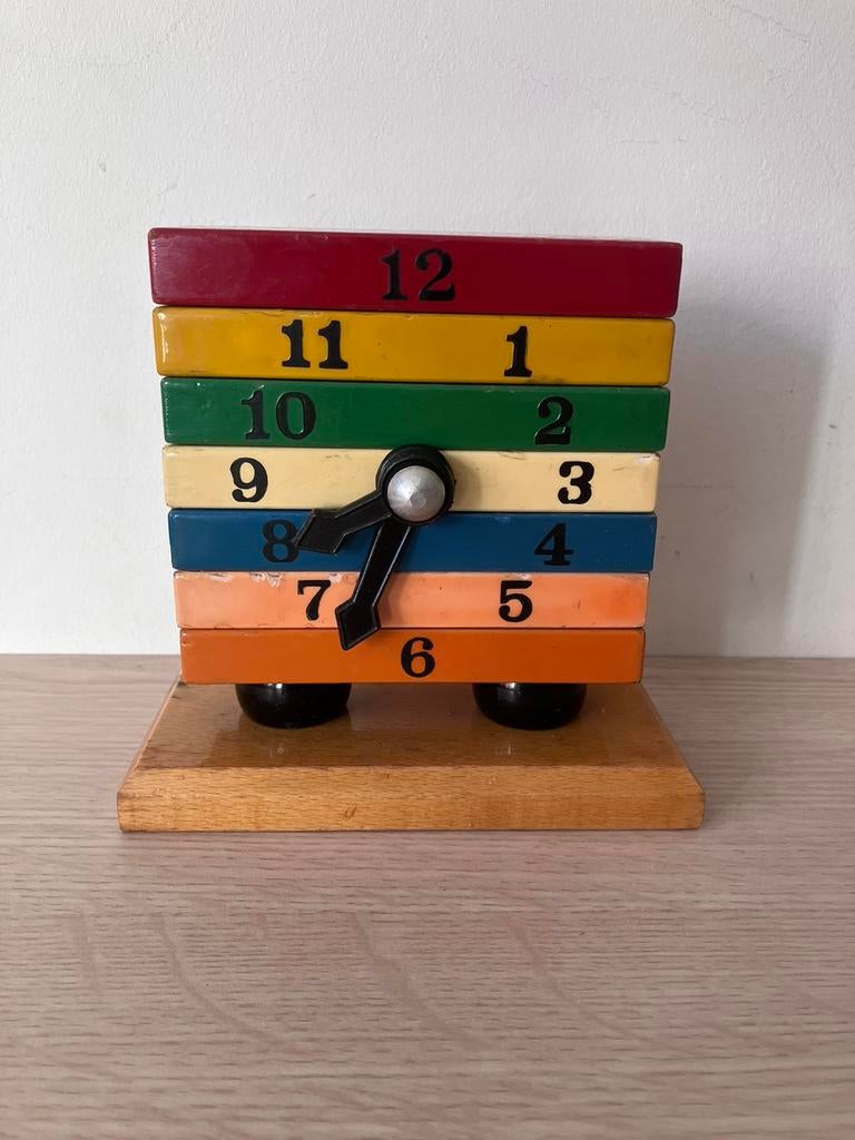 Mooie houten speelgoed klok, Ophalen of Verzenden, Zo goed als nieuw
