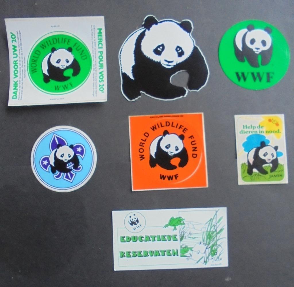 Stickers : WWF Panda, Verzenden, Nieuw, Dier en Natuur