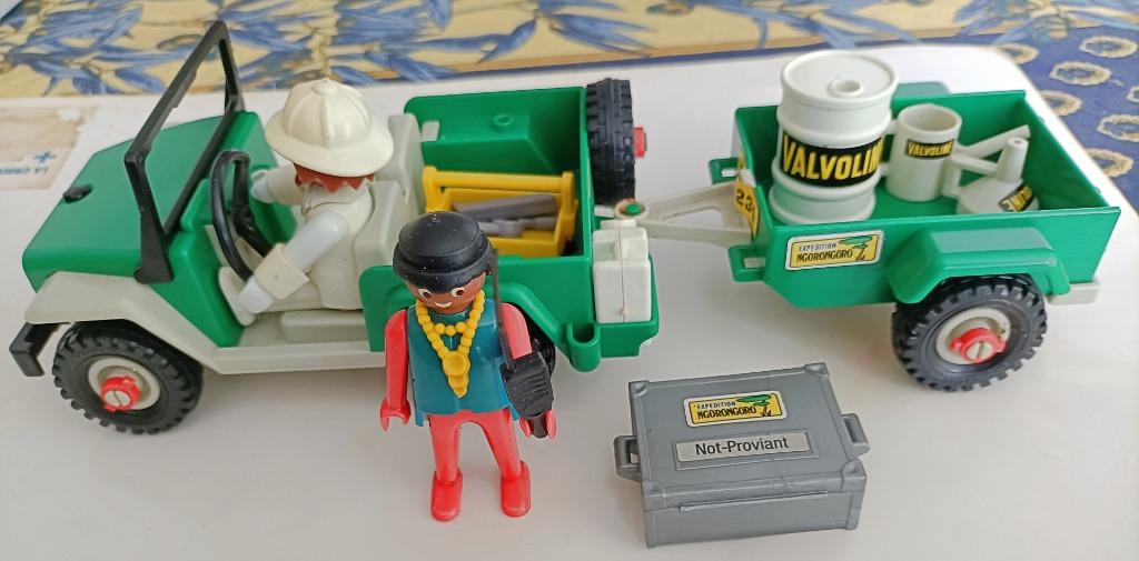 Playmobil 3532: Jeep Safari (Dune buggy) et Remorque, 1981, Enlèvement ou Envoi, Comme neuf, Ensemble complet