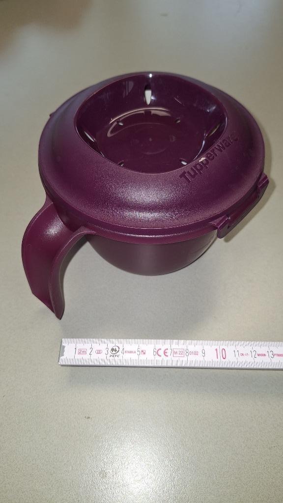 Tupperware rijst aardappel microgolf koker voor 1 persoon, Enlèvement ou Envoi, Comme neuf, Violet