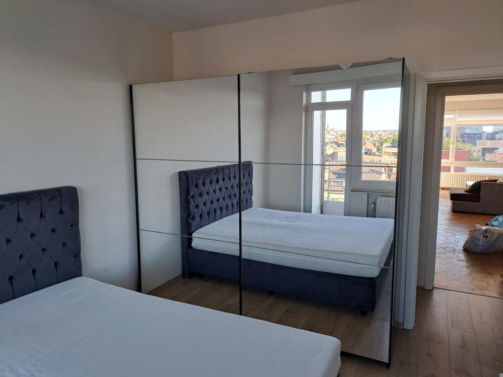Kleerkast (Spiegelen) /  Armoire (Miroir), Huis en Inrichting, Kasten | Kleerkasten, Ophalen, 200 cm of meer, Zo goed als nieuw