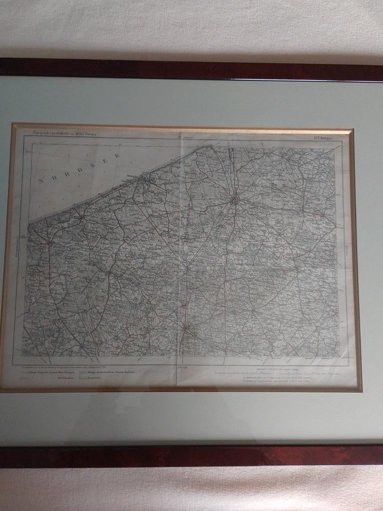 Topografische kaart MID.Europa, nr 327 Brugge, 1910, Enlèvement