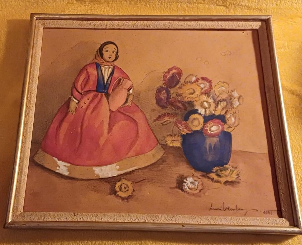Potlood, poppenkunsttekening, Antiek en Kunst, Ophalen