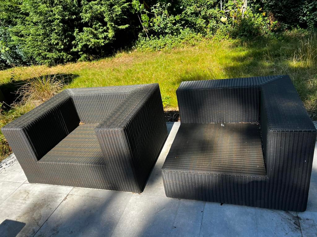 Ensemble de mobilier de salon marron, Enlèvement, Comme neuf, Synthétique, Sets de jardin