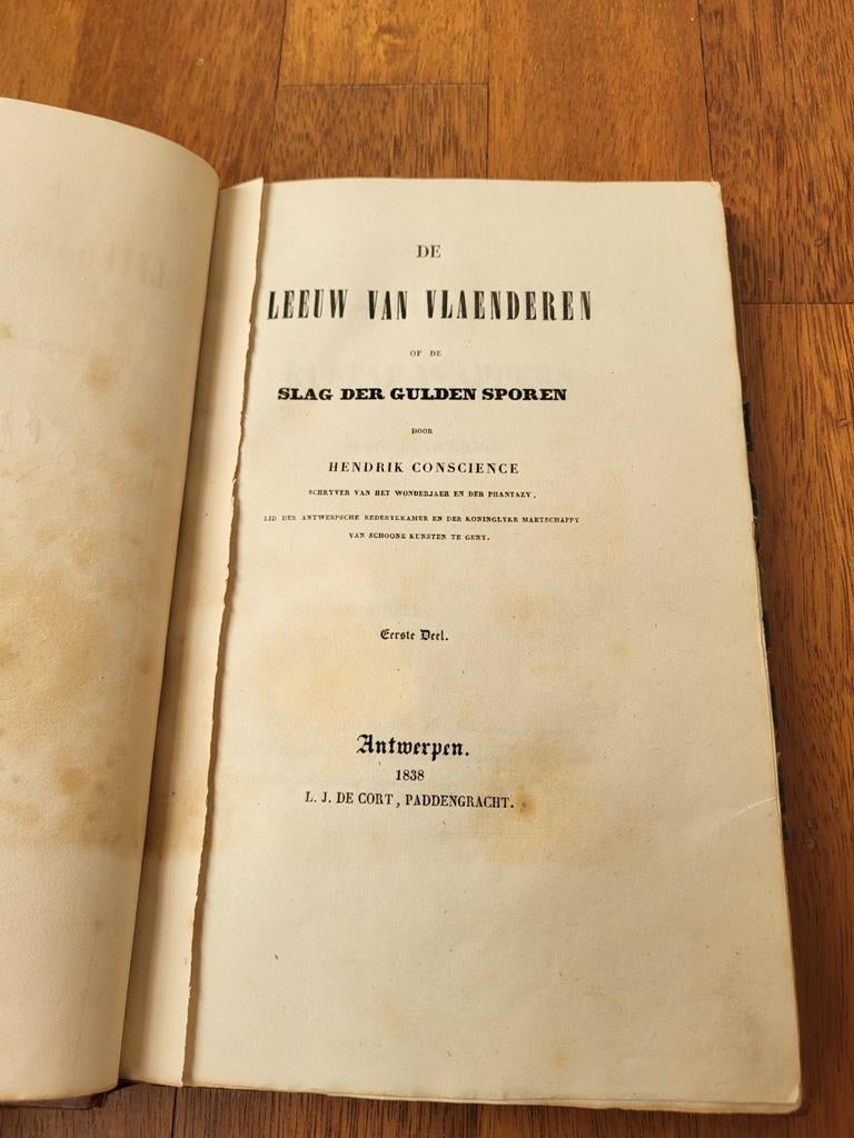 De Leeuw van Vlaenderen 1838 Conscience eerste druk, Ophalen of Verzenden