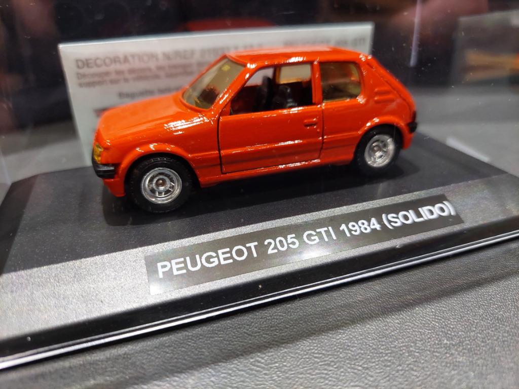 PEUGEOT 205 GTI-SOLIDO- 1984, Ophalen of Verzenden, Zo goed als nieuw, Solido