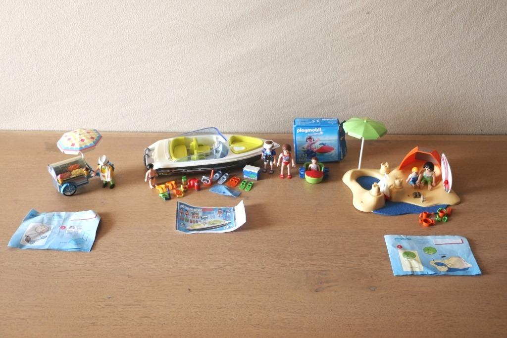 Playmobil - Strandvakantie (4 sets) - 4149 / 4862 / 6675 / 7, Ophalen of Verzenden, Gebruikt, Complete set