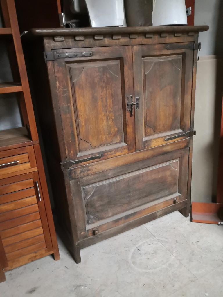 Meuble de bar ancien en chêne, Antiquités & Art, Enlèvement