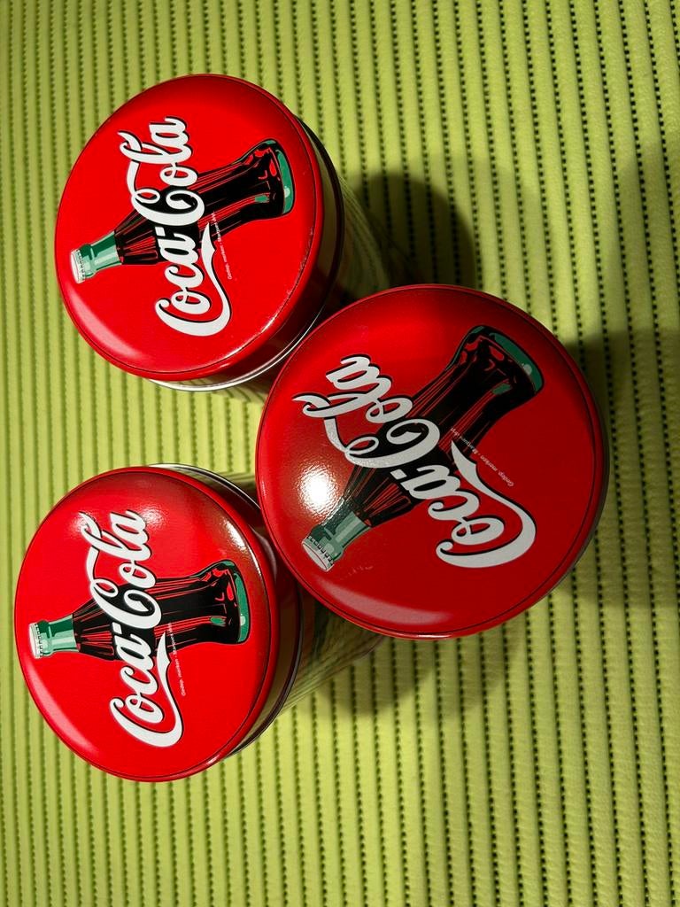 3 metalen blikjes van COCA COLA, Ophalen of Verzenden, Nieuw