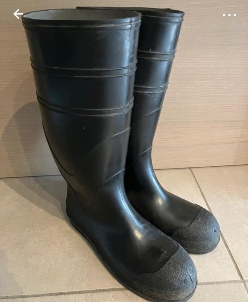 Laarzen, Kleding | Heren, Schoenen, Ophalen, Zwart, Regenlaarzen, Gedragen