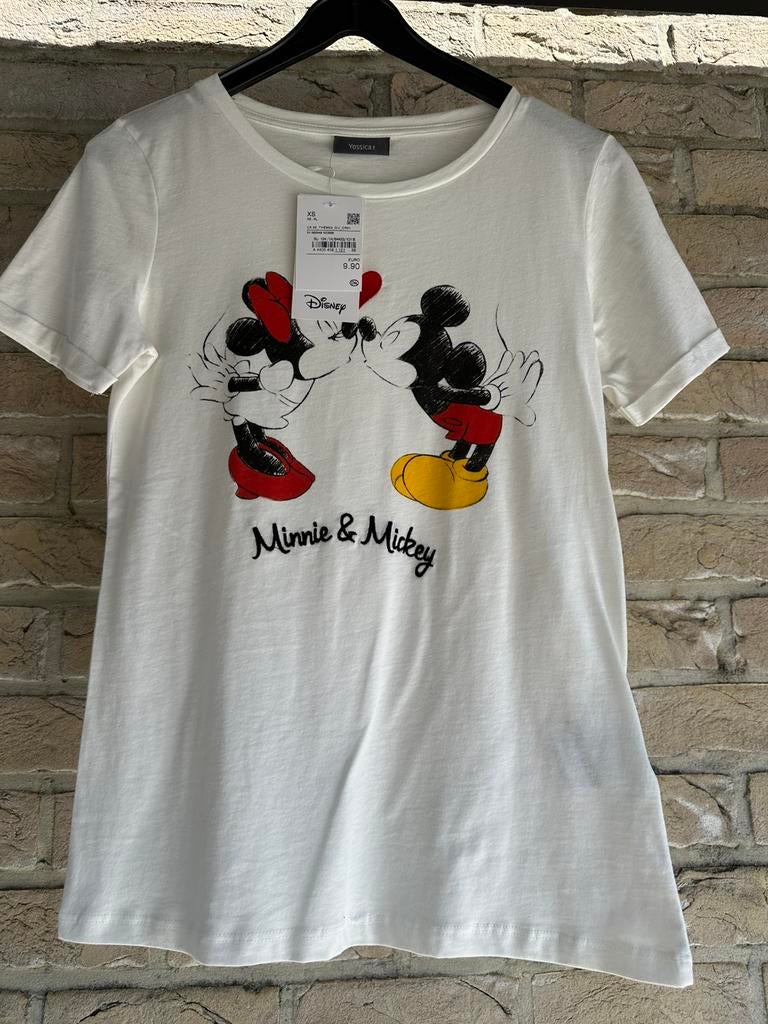 Witte t-shirt Disney, Ophalen, Wit, Nieuw, Korte mouw