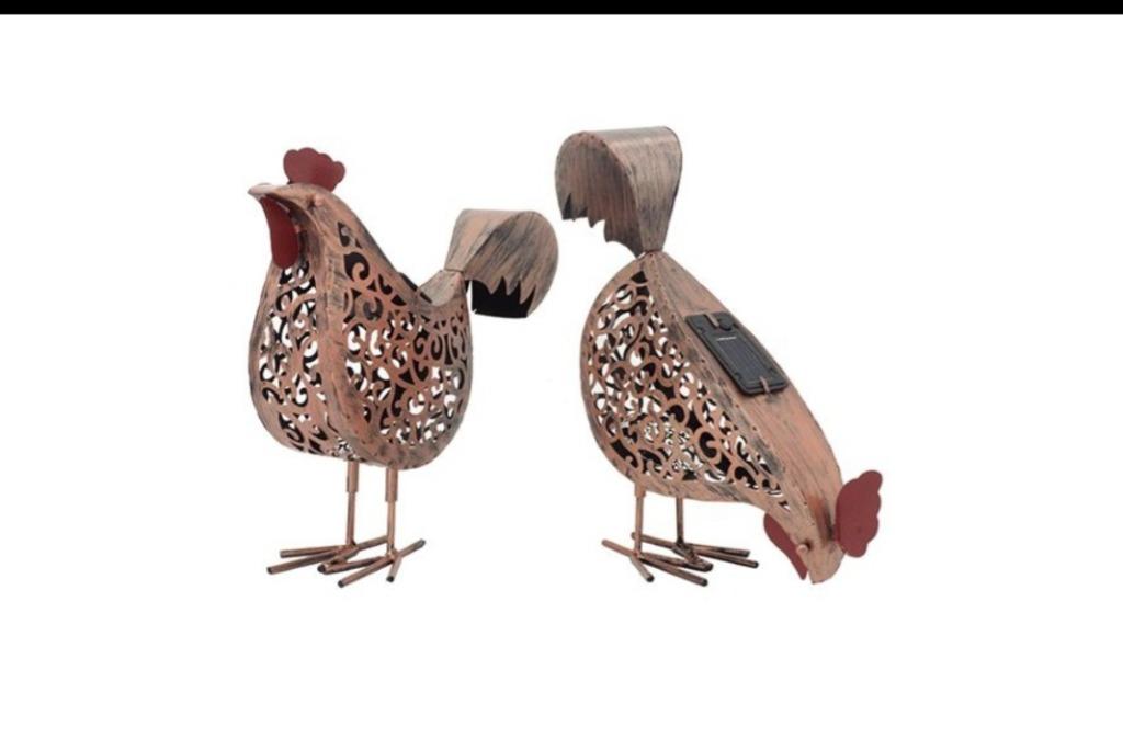 Éclairage solaire poule   .lot de 2.Neuf!, Jardin & Terrasse, Éclairage extérieur, Neuf, Enlèvement ou Envoi, Batterie, Lampe au sol
